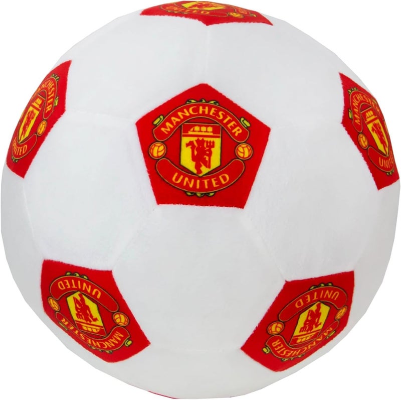 Character World Manchester United FC 3D Soccer Cushion | Fluffy Stuffed Toy Soccer Ball - Image 1